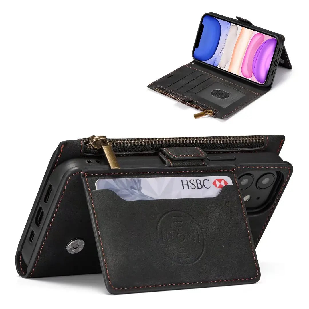 Zipper Flip Leather Wallet Case for iPhone - Premium Mobile Phone Cases from Dressmycell.com - Just $22! Shop now at Dressmycell.com Zipper Flip Leather Wallet Case for iPhone - Premium Mobile Phone Cases from Dressmycell.com - Just $22! Shop now at Dressmycell.com